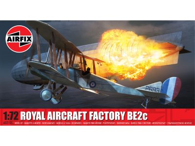 1:72 Airfix 02101 Royal Aircraft Factory BE2C - WWI Brits Verkenningsvliegtuig - Propellervliegtuig - Af02101 1 - AF02101