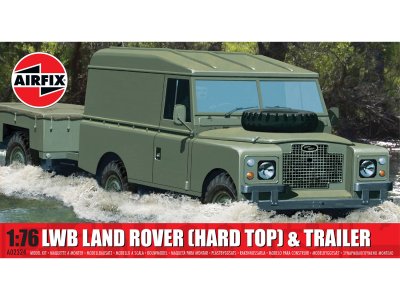 1:76 Airfix 02324 Land Rover LMB met Aanhangwagen - Hard Top - Britse Terreinwagen - Af02324 1 - AF02324