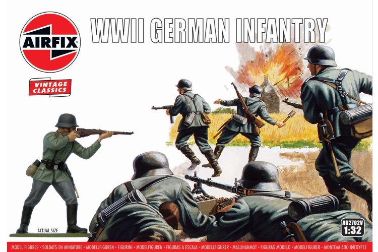 1:32 Airfix 02702V WWII German Infantry - Figures - Af02702v 1 - AF02702V