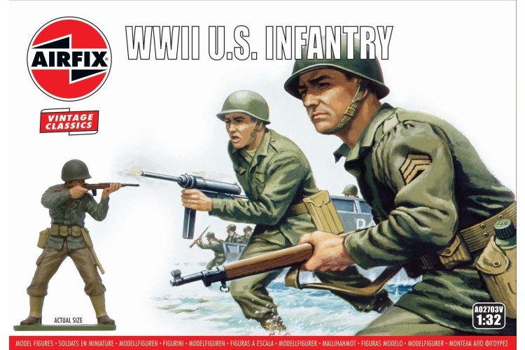 1:32 Airfix 02703V WWII U.S. Infantry - Figures - Af02703v 1 - AF02703V