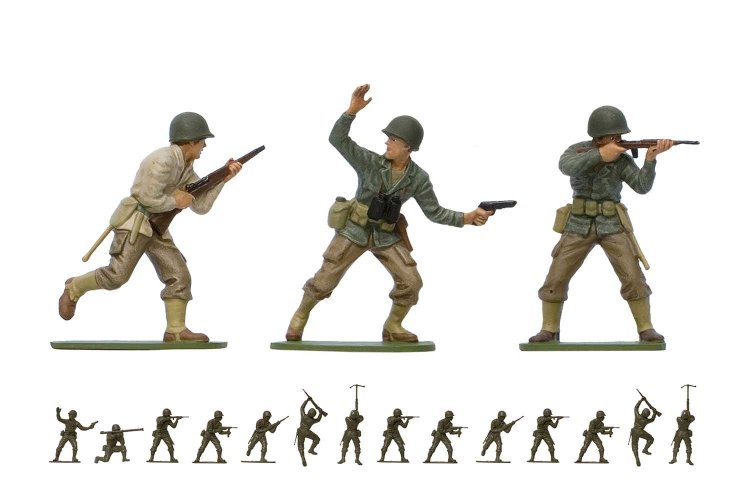 1:32 Airfix 02703V WWII U.S. Infantry - Figures - Af02703v 2 - AF02703V
