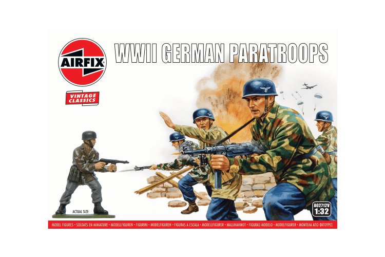 1:32 Airfix 02712V WWII German Paratroops - Figures - Af02712v 1 - AF02712V