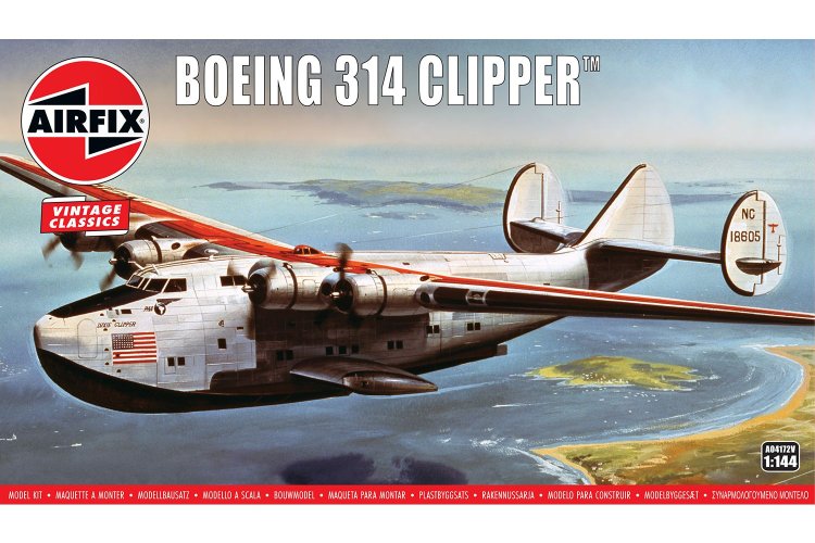 1:144 Airfix 04172V Boeing 314 Clipper &ndash; Vintage Classic &ndash; Propeller Aircraft - Af04172v 1 - AF04172V