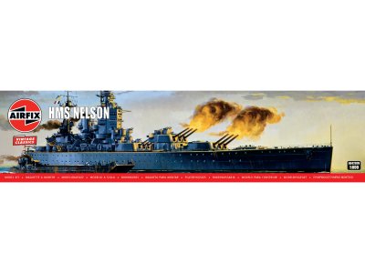 1:600 Airfix 04203V HMS Nelson WWII - Vintage Classics - Brits Slagschip - Af04203v 1 - AF04203V