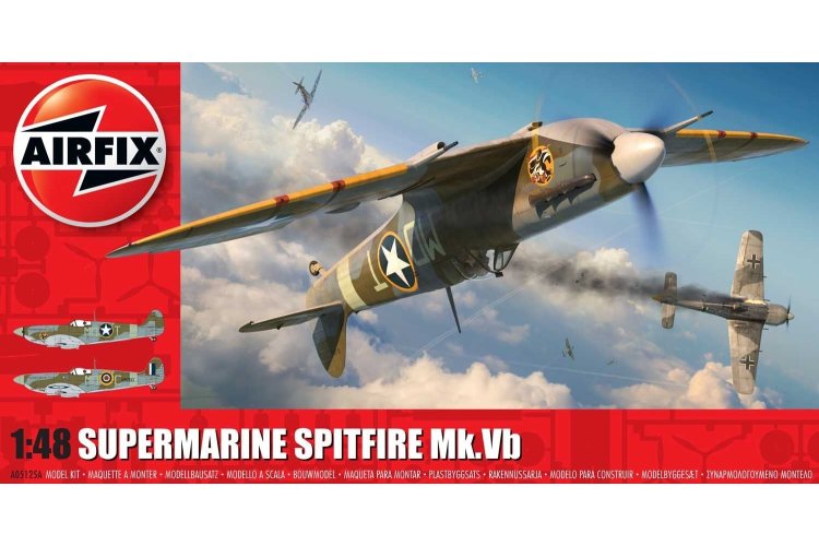 1:48 Airfix 05125A Supermarine Spitfire Mk.Vb WWII - Brits Propellervliegtuig - Af05125a 1 - AF05125A