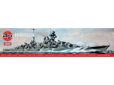 1:600 Airfix 05203V Prinz Eugen WWII - Duitse Zware Kruiser - Af05203v 1 - AF05203V