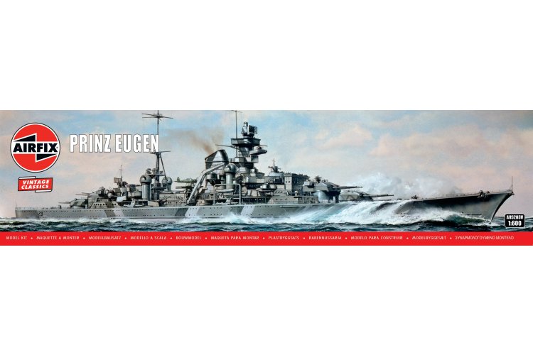 1:600 Airfix 05203V Prinz Eugen WWII - Duitse Zware Kruiser - Af05203v 1 - AF05203V