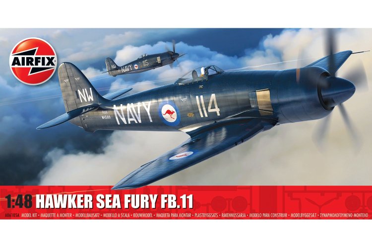1:48 Airfix 06105A Hawker Sea Fury FB.11 - Af06105a 1 1 - AF06105A