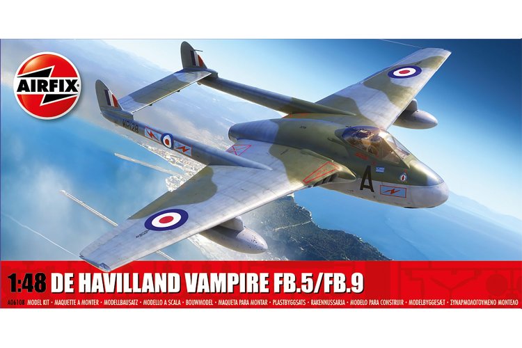 1:48 Airfix 06108 De Havilland Vampire FB.5 FB.9 - Af06108 1 - AF06108