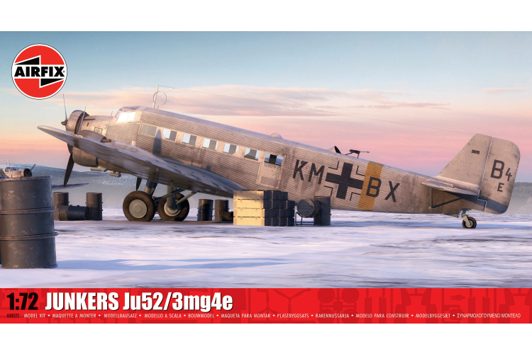 1:72 Airfix 08022 Junkers Ju52/3mg4e WWII - Duits Transportvliegtuig - Af08022 1 - AF08022