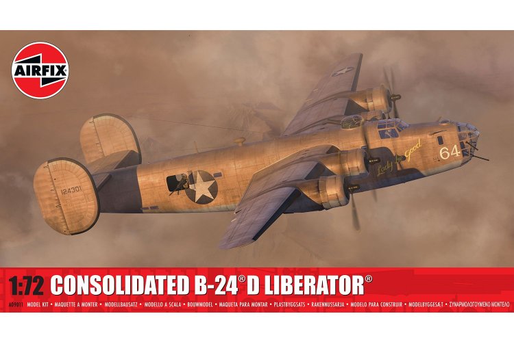 1:72 Airfix 09011 Consolidated B-24D Liberator - Amerikaanse Zware Bommenjager - Propellervliegtuig - Af09011 1 - AF09011