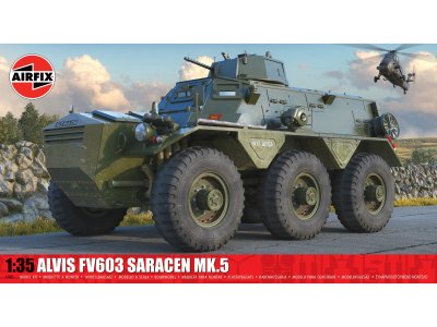 1:35 Airfix 1385 Alvis FV603 Saracen Mk.5 - Britse Pantserwagen - Af1385 1 - AF1385