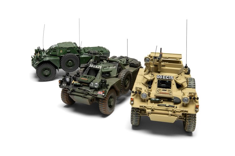 1:35 Airfix 1386 Ferret Scout Car Mk.1 - British Armored Recon Vehicle - Military Vehicle - Af1386 12 - AF1386