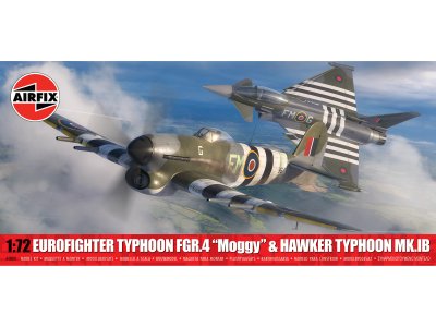 1:72 Airfix 40001 Eurofighter Typhoon FGR.4 Moggy & Hawker Typhoon Mk.IB - Britse Gevechtsvliegtuigen - Af40001 1 - AF40001