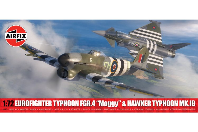 1:72 Airfix 40001 Eurofighter Typhoon FGR.4 Moggy & Hawker Typhoon Mk.IB - Britse Gevechtsvliegtuigen - Af40001 1 - AF40001