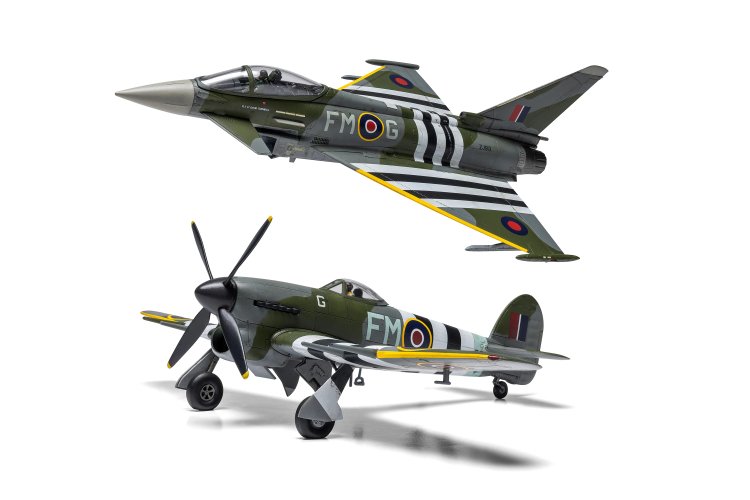 1:72 Airfix 40001 Eurofighter Typhoon FGR.4 Moggy & Hawker Typhoon Mk.IB - Britse Gevechtsvliegtuigen - Af40001 4 - AF40001