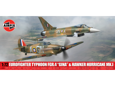 1:72 Airfix 40002 Eurofighter Typhoon FGR.4 Gina & Hawker Hurricane Mk.I - 2 Britse Jachtvliegtuigen - Af40002 1 - AF40002