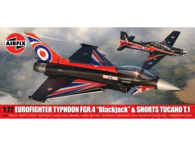 1:72 Airfix 40003 Eurofighter Typhoon FGR.4 Blackjack & Shorts Tucano T.1 - Britse Militaire Vliegtuigen - Af40003 1 - AF40003