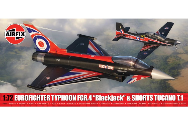 1:72 Airfix 40003 Eurofighter Typhoon FGR.4 Blackjack & Shorts Tucano T.1 - Britse Militaire Vliegtuigen - Af40003 1 - AF40003