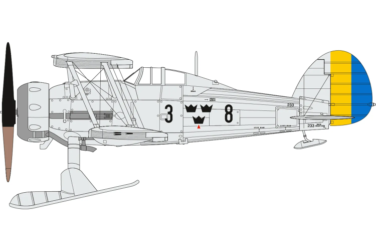 1:72 Airfix 40004 Swedish Air Force 100th Anniversary Set - 5 Zweedse Militaire Vliegtuigen - Af40004 2 - AF40004