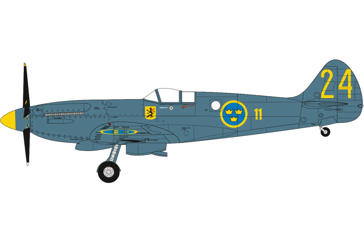 1:72 Airfix 40004 Swedish Air Force 100th Anniversary Set - 5 Zweedse Militaire Vliegtuigen - Af40004 4 - AF40004
