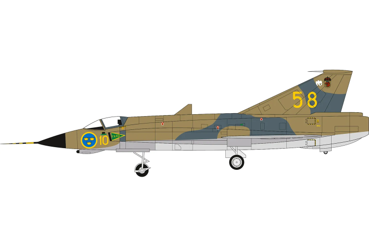 1:72 Airfix 40004 Swedish Air Force 100th Anniversary Set - 5 Zweedse Militaire Vliegtuigen - Af40004 5 - AF40004