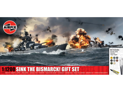 1:1200 Airfix 50120 Sink The Bismarck! WWII - 7 Oorlogsschepen - Gift Set - Af50120 1 - AF50120