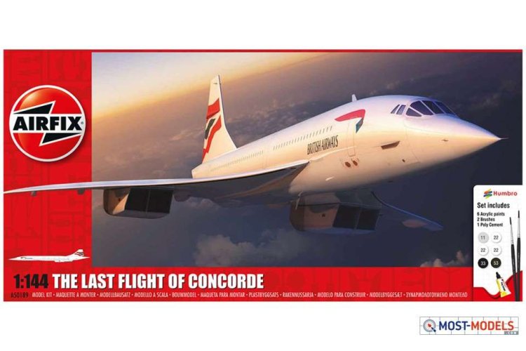 1:144 Airfix 50189 Concorde Plane - Gift Set - Af50189 1 - AF50189
