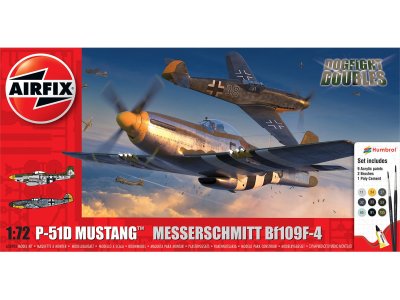 1:72 Airfix 50193 Dogfight Doubles - P-51D Mustang vs Messerschmitt Bf109F-4 - Geschenkset - Af50193 - AF50193