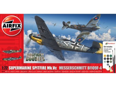 1:72 Airfix 50194 Dogfight Doubles - Supermarine Spitfire Mk.Vc vs Messerschmitt Bf109F-4 - Geschenkset - Af50194 1 - AF50194