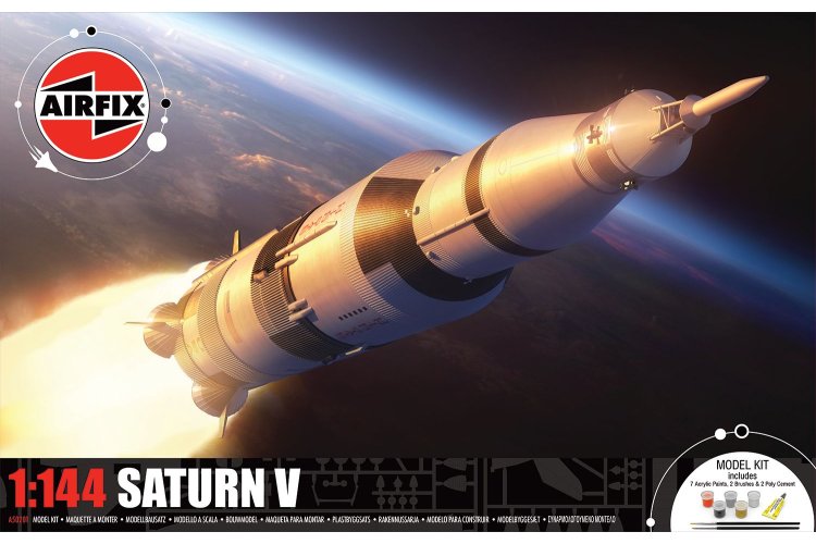 1:144 Airfix 50201 Saturn V - American Launch Vehicle - Space - Gift Set - Af50201 2 - AF50201