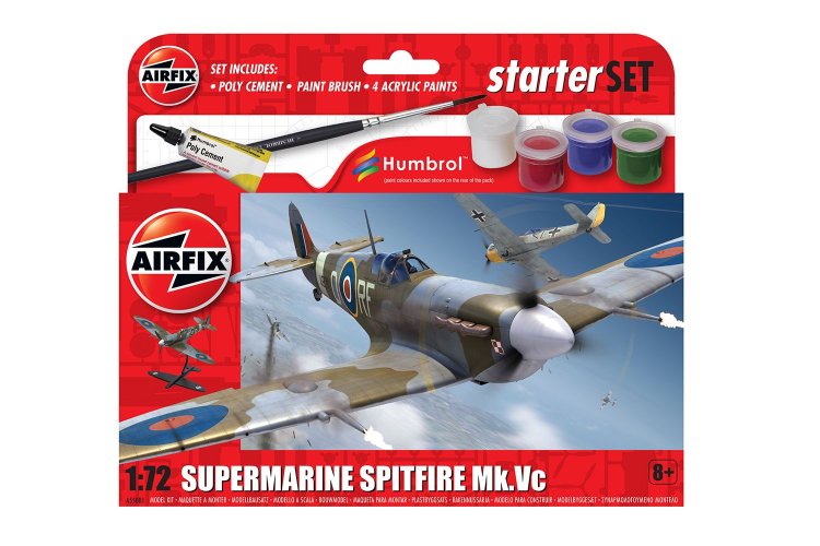 1:72 Airfix 55001 Supermarine Spitfire MkVc - Starter Set - Af55001 1 - AF55001