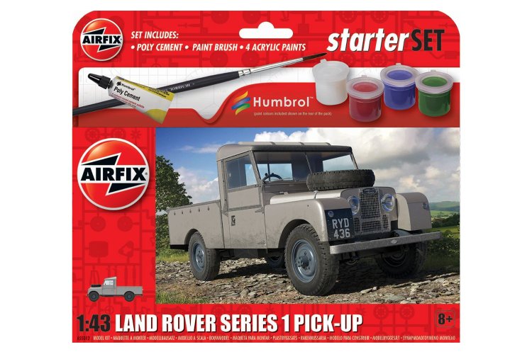 1:43 Airfix 55012 Land Rover Series 1 Pick-Up - Starter Set - Af55012 1 - AF55012