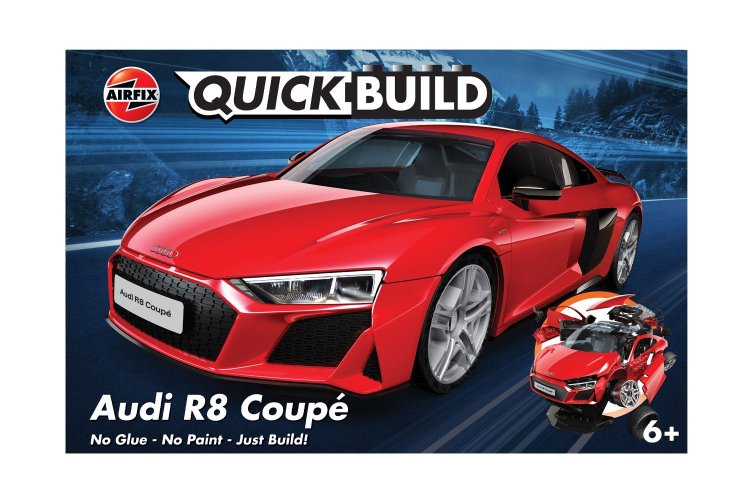Airfix J6049 QUICKBUILD Audi R8 Coupe Car - Afj6049 1 - AFJ6049