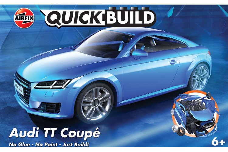 Airfix J6054 QUICKBUILD Audi TT Coupe - Blauw - Sport Auto - Afj6054 1 - AFJ6054