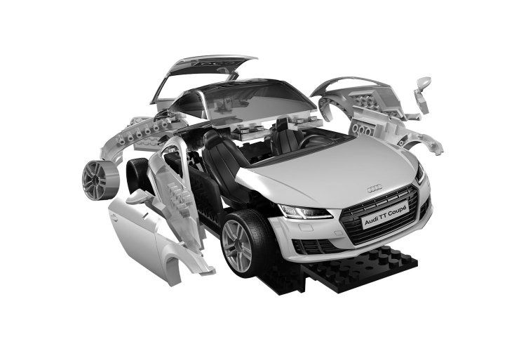 Airfix J6054 QUICKBUILD Audi TT Coupe - Blauw - Sport Auto - Afj6054 7 - AFJ6054