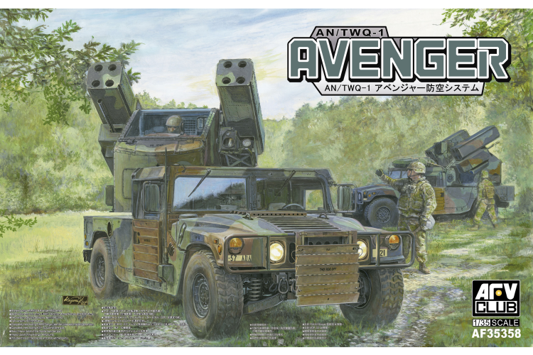 1:35 AFV Club 35358 Humvee AN/TWQ-1 Avenger - Amerikaans Luchtafweervoertuig - Afv35358 1 - AFV35358