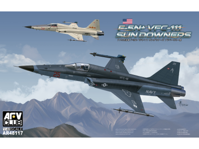 1:48 AFV Club AR48117 Northrop F-5N+ VFC-111 Sundowners - 2 Bouwopties - Amerikaans Straaljager - Afvar48117 1 - AFVAR48117