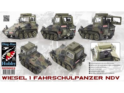 1:35 AFV Club DH96012 Wiesel 1 Fahrschulpanzer NDV - Duits Opleidingsvoertuig - Afvdh96012 1 - AFVDH96012