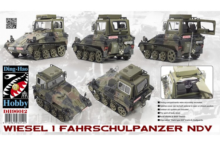 1:35 AFV Club DH96012 Wiesel 1 Fahrschulpanzer NDV - Duits Opleidingsvoertuig - Afvdh96012 1 - AFVDH96012