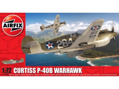 1:72 Airfix 01003B Curtiss P-40B Warhawk - Airfix01003bfront - AF01003B