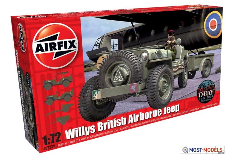 1:72 Airfix 02339 Willys MB Jeep (British Airborne) - Airfix02339 - AF02339