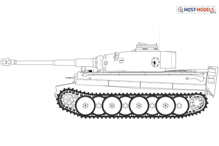 1:35 Airfix 1357 Tiger 1 - Early Production Version - Airfix1357 1 - AF1357