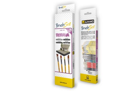 AMMO MIG 7613 Diorama Brushes Set - Amig 7613 - MIG7613-XS