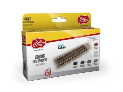 AMMO MIG R1015 Tracks and Sleepers - Acryl Set - Ammo r 1015 - MIGR1015-XS