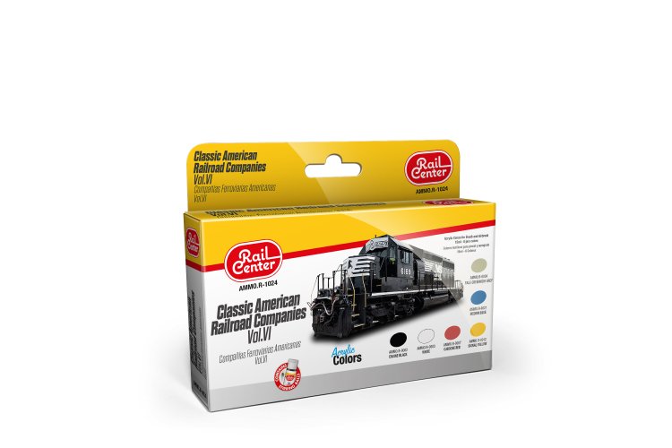 AMMO MIG R1024 Rail Center - American Railroad Companies Vol. VI - Acryl Set - Ammo r 1024 1500 1 - MIGR1024-XS