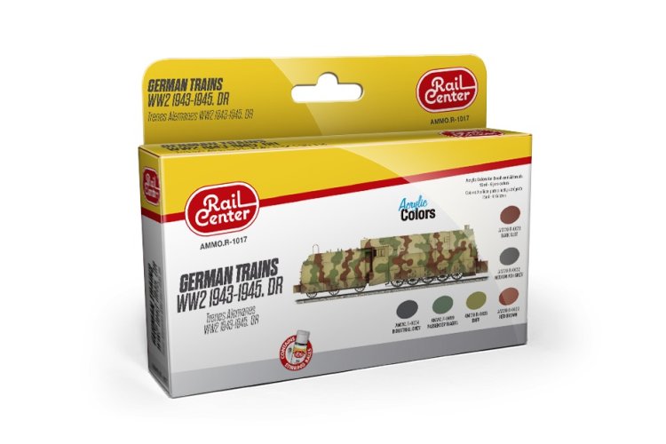 AMMO MIG R1017 German Trains WWII 1943-1945 - Acryl Set - Ammo r 6 - MIGR1017-XS