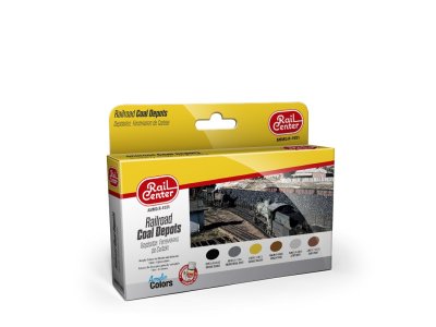 AMMO MIG R1031 Rail Center -Railroad Coal Depots - Acryl Set 6x15ml - Ammor 1031 - MIGR1031-XS