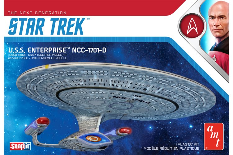1:2500 AMT 1126 Star Trek The Next Generation U.S.S. Enterprise NCC-1701-D - Snap-it Kit - Amt1126 - AMT1126