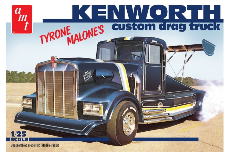 1:25 AMT 1157 Tyrone Malone's Kenworth Custom Drag Truck - Amt1157 - AMT1157